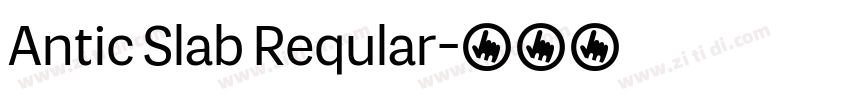 Antic Slab Reqular字体转换